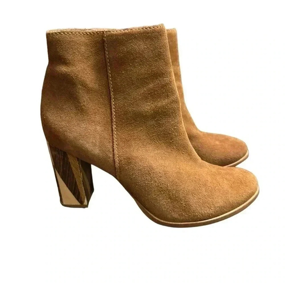 Matisse Metric Fawn Tan Suede Leather Bootie Size 8 1/2 - Picture 3 of 7